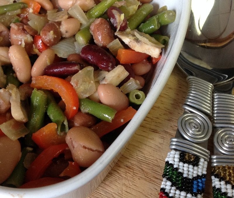 Vegan Bean and Mushroom Salad Recipe