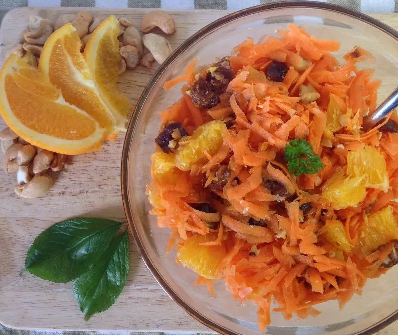 Vegan Carrot, Date and Orange Salad Recipe